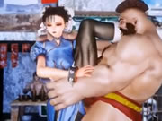 Fighting dziewczyna Chun Li